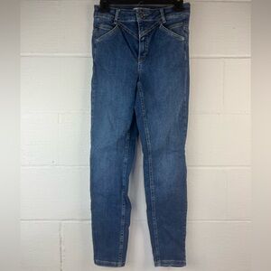 Free People We The Free Riley Seamed High Rise Skinny Jeans, 28